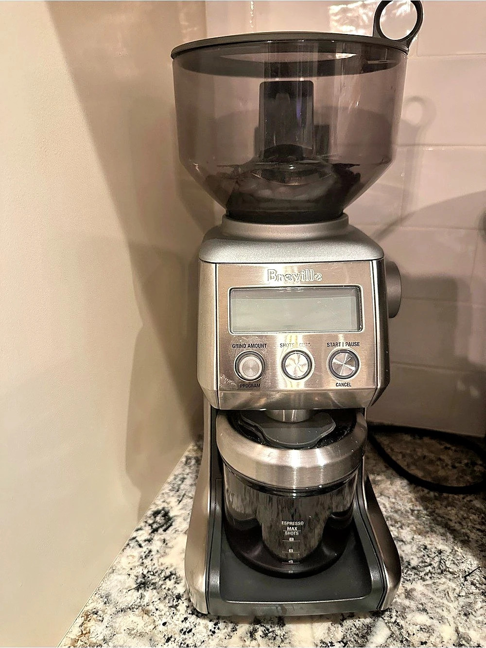 Breville the Smart Grinder Pro Coffee Grinder Silver & Black